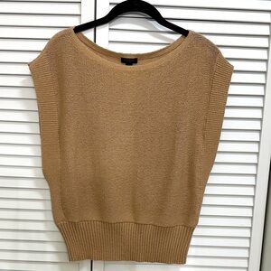 Ann Taylor Factory Camel Crew Neck Sweater